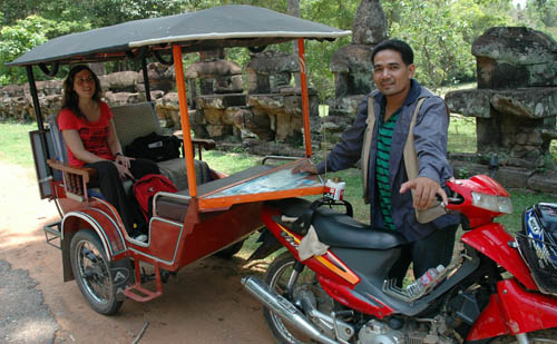 Our excellent tuk-tuk driver who took us around for five days